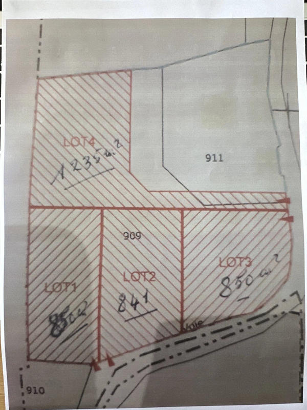 Terrain agricole - 850 m²