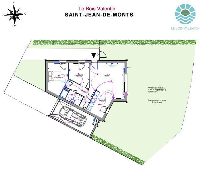 Maison - 57 m² - 3 pièces