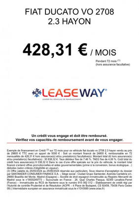 Fiat Ducato Grd Vol 3.5 Maxi l 2.3 Multijet 140ch Business 20m³ + Hayon Dhollandia