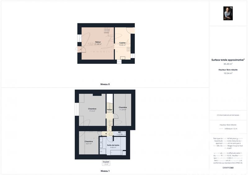 Maison - 85 m² - 4 pièces