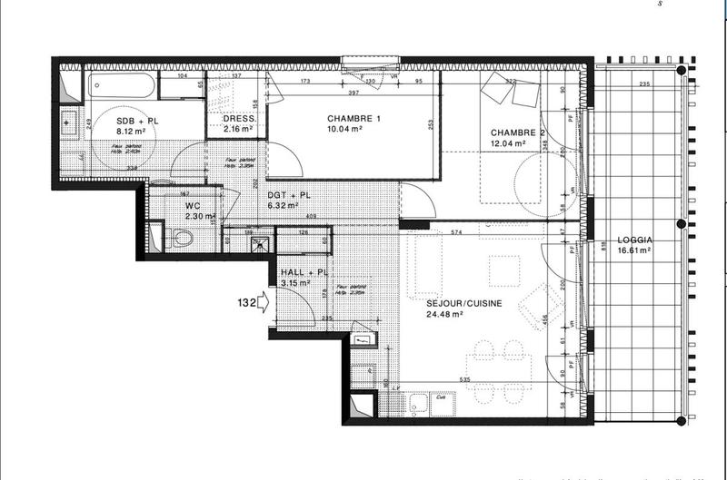 Appartement - 68 m² - 3 pièces