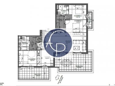 Appartement - 106 m² - 4 pièces