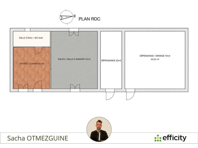 Ferme - 66 m² - 2 pièces