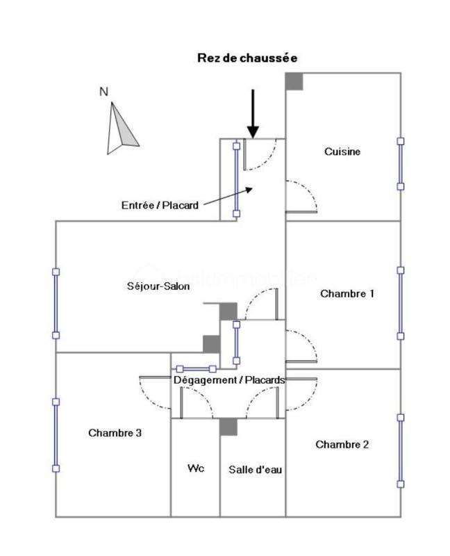 Appartement - 59 m² - 4 pièces