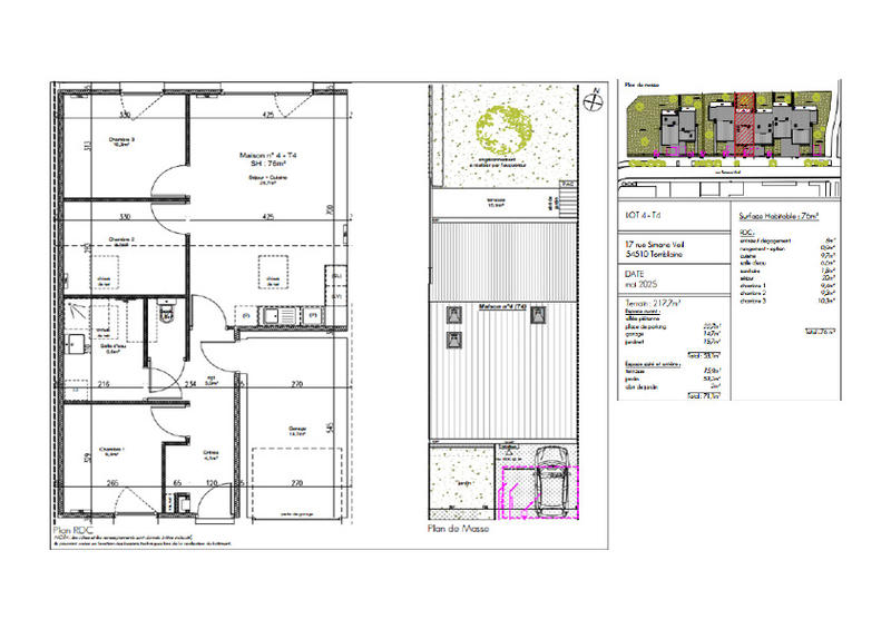 Maison - 76 m² - 4 pièces