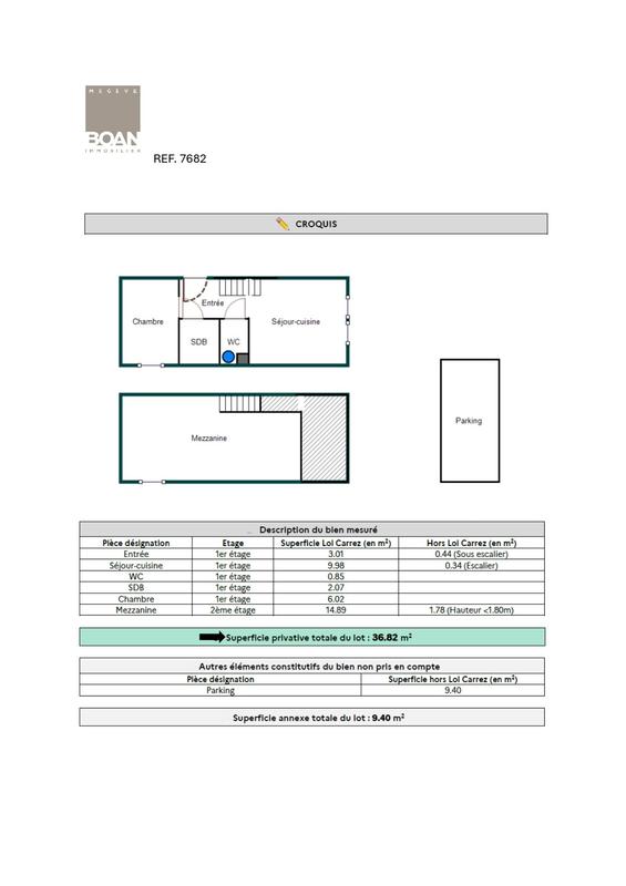 Appartement - 37 m² - 3 pièces