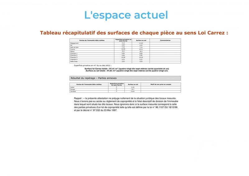 Appartement - 97 m² - 5 pièces