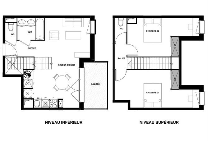 Appartement - 66 m² - 3 pièces