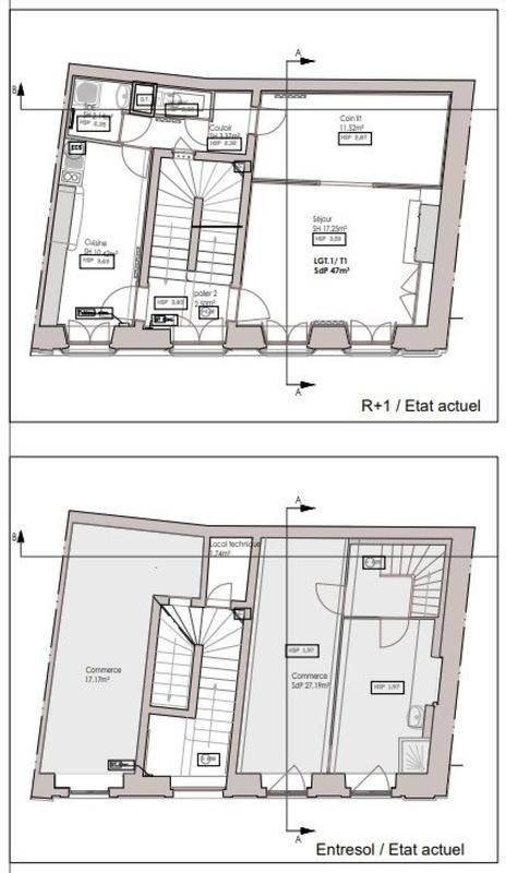 Immeuble - 214 m² - 3 pièces