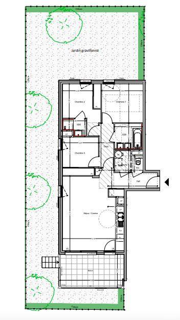 Appartement - 80 m² - 4 pièces