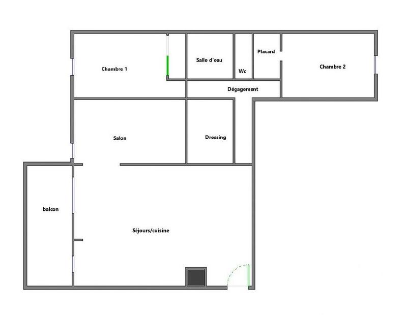 Appartement - 83 m² - 4 pièces