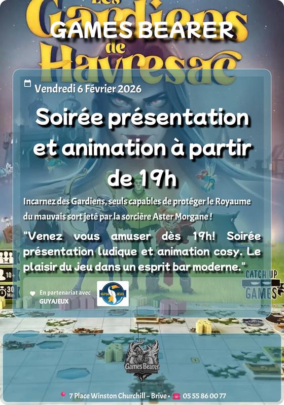 Soirée jeu les Gardiens de Havresae au Game Bearer