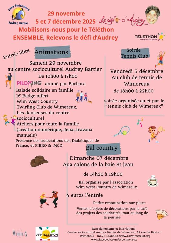 Centre Audrey Bartier : Mobilisons-nous pour le Téléthon 2025