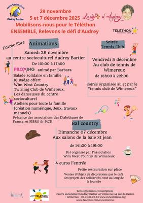 Centre Audrey Bartier : Mobilisons-nous pour le Téléthon 2025