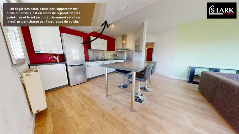 Appartement - 62 m² - 2 pièces