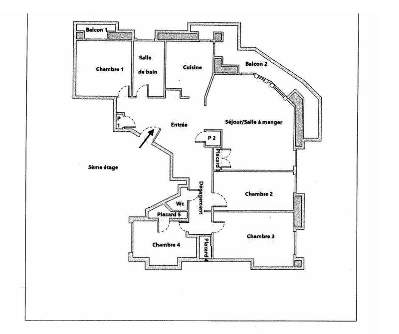 Appartement - 107 m² - 5 pièces