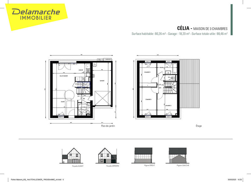 Maison - 80 m² - 4 pièces