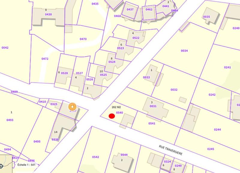 Terrain constructible - 262 m²