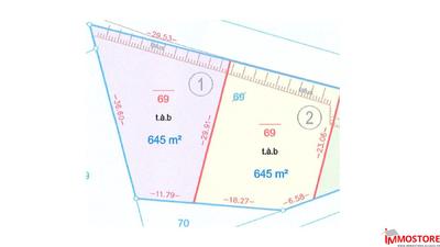 Terrain - 645 m²