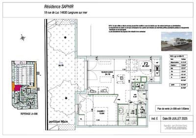 Appartement - 49 m² - 2 pièces