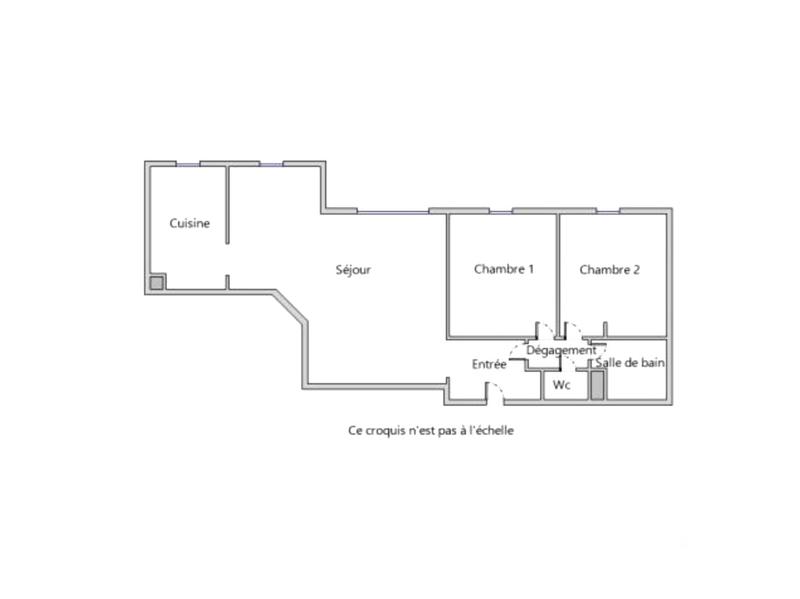 Appartement - 65 m² - 3 pièces