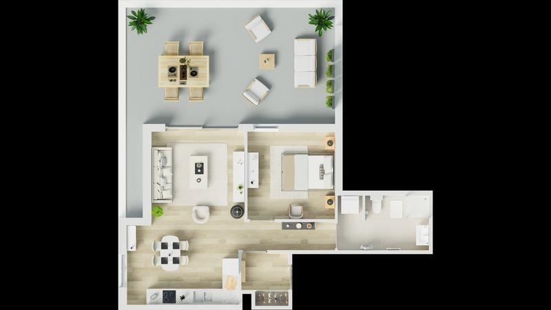 Appartement - 54 m² - 2 pièces