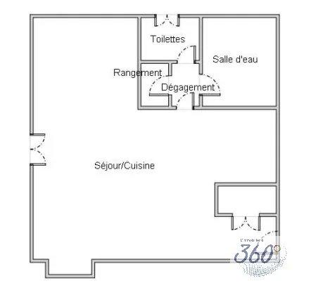 Appartement - 26 m² - 1 pièce