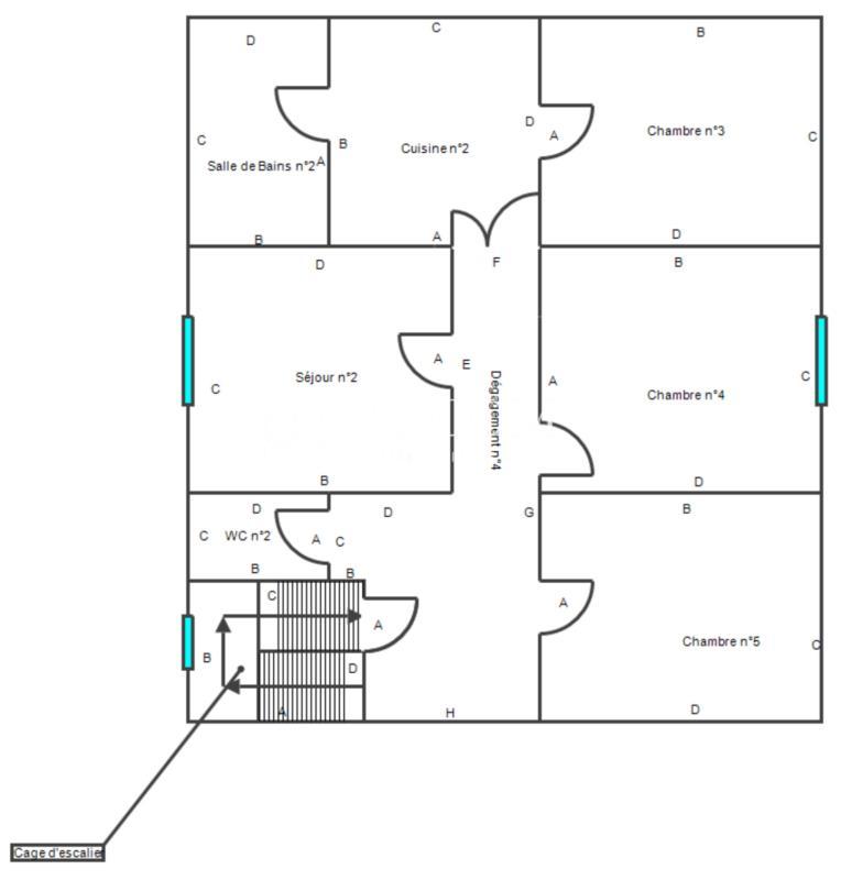 Maison de maîtres - 164 m² - 8 pièces