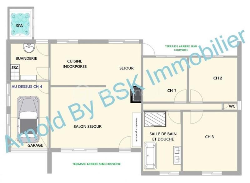 Maison - 115 m² - 6 pièces