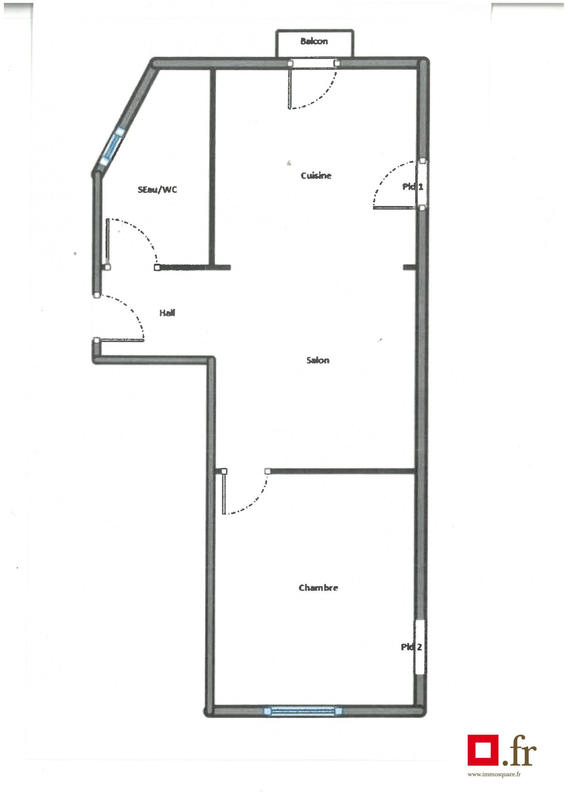 Appartement - 44 m² - 2 pièces