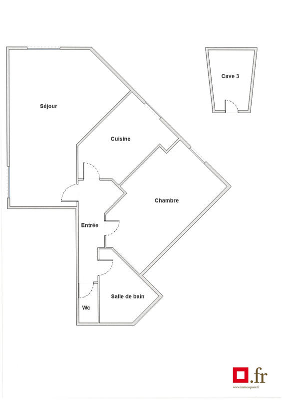 Appartement - 54 m² - 2 pièces