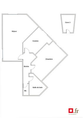 Appartement - 54 m² - 2 pièces