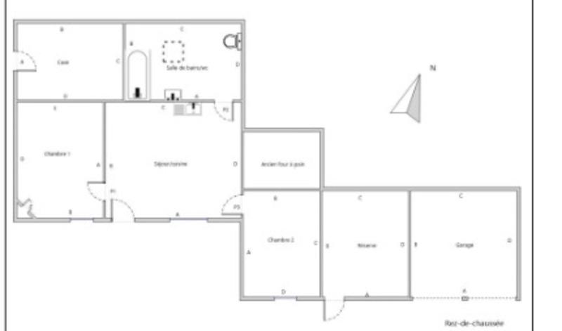 Fermette - 60 m² - 4 pièces