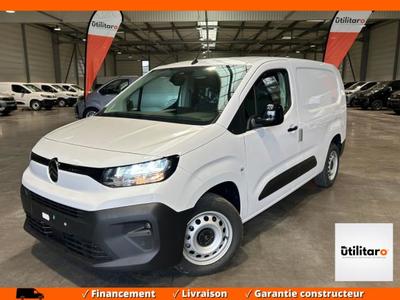 Citroën Berlingo Van Prix Ttc - Xl Long 950 Kg Bluehdi 130 Eat8 3 Places Moduwork Plancher Bois Camera Partner