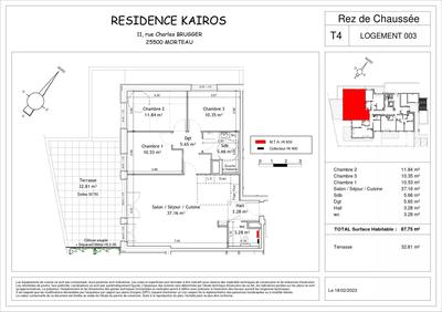 Appartement - 88 m² - 4 pièces