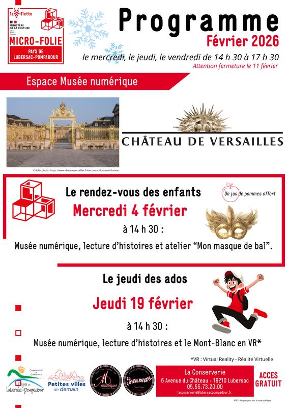 Micro-Folie - Musée Numérique : Château de Versailles