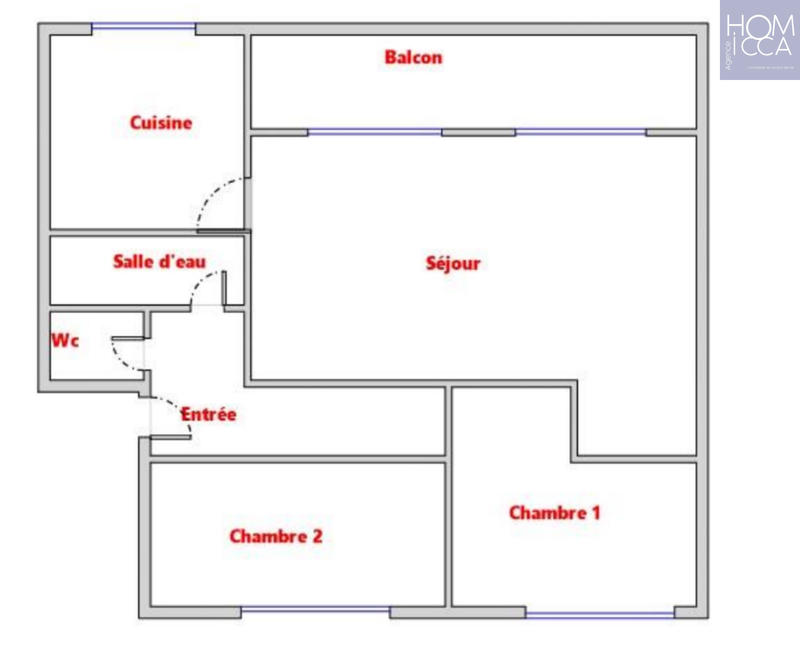 Appartement - 66 m² - 3 pièces