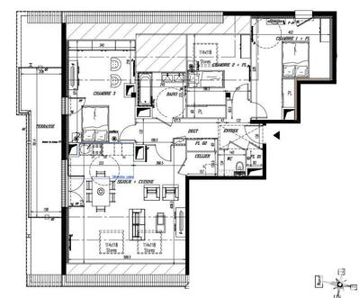 Appartement - 89 m² - 4 pièces