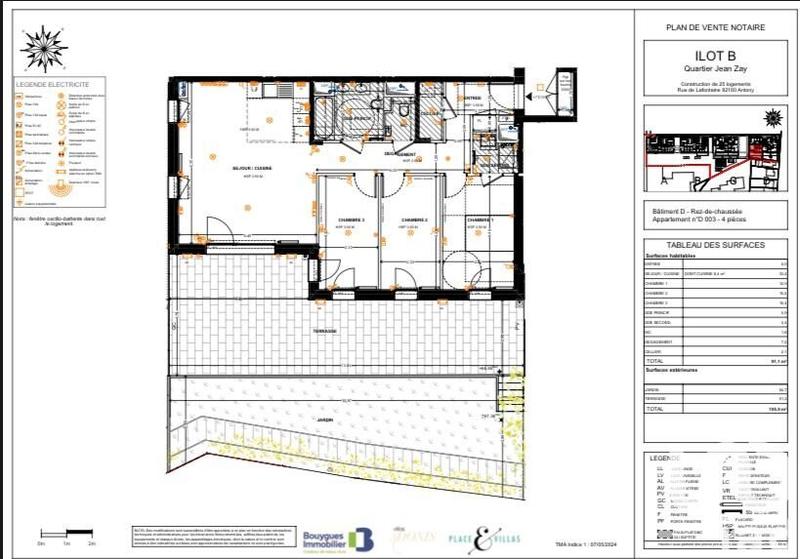 Appartement - 91 m² - 4 pièces