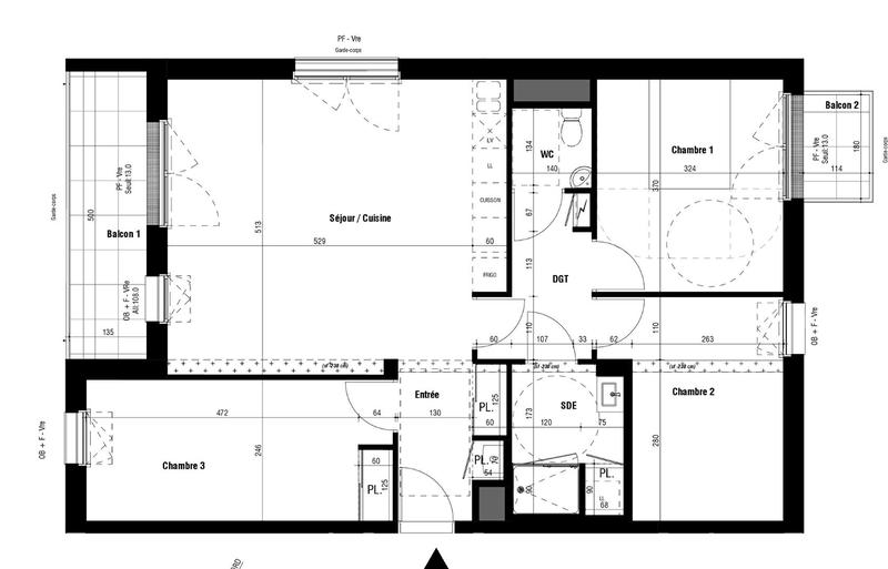 Appartement - 81 m² - 4 pièces