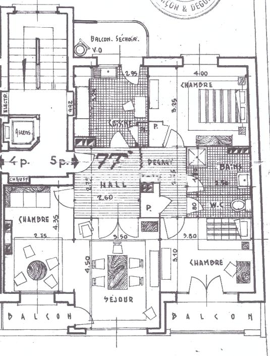 Appartement - 79 m² - 4 pièces