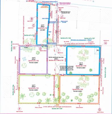 Terrain constructible - 450 m²