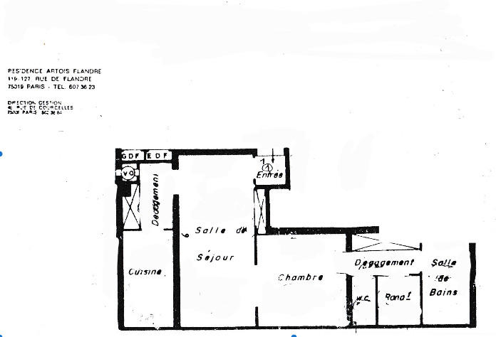 Appartement - 46 m² - 2 pièces