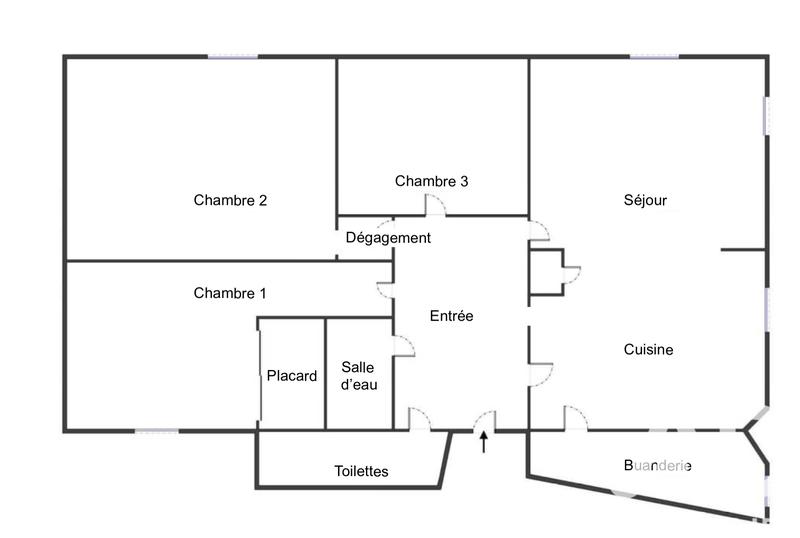 Appartement - 86 m² - 4 pièces