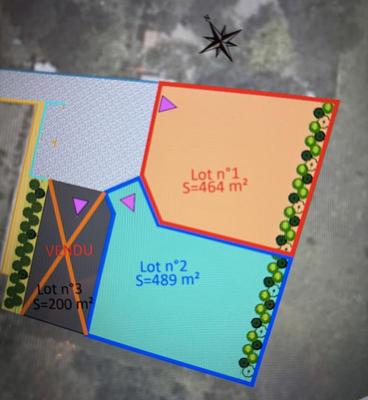 Terrain - 489 m²