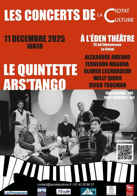 Concert du Quintette Ars'Tango