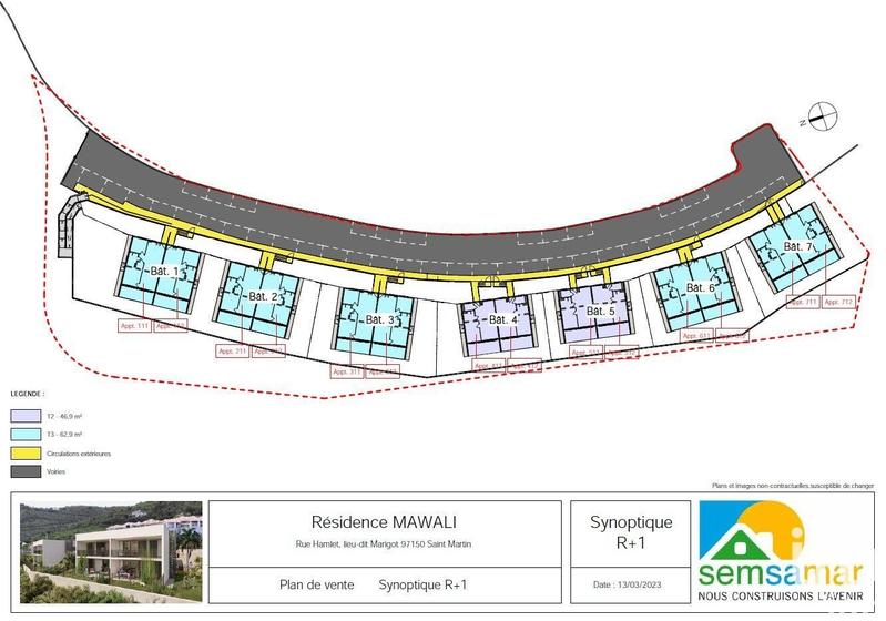 Appartement - 47 m² - 2 pièces