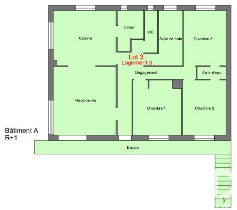 Appartement - 108 m² - 4 pièces