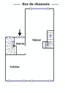 Maison - 58 m² - 3 pièces