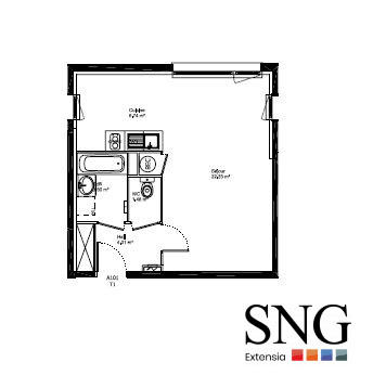 Appartement - 37 m² - 1 pièce